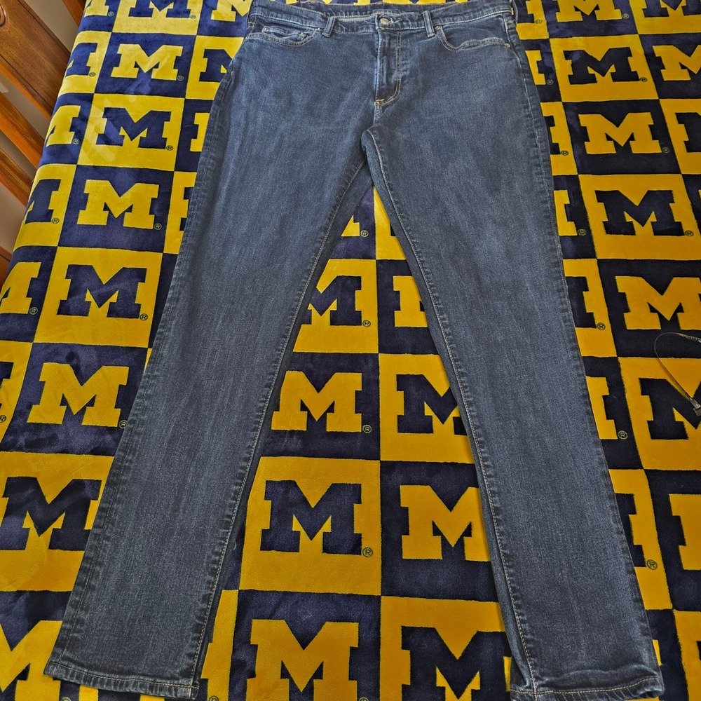 Abercrombie &‎ Fitch Mens Athletic Skinny Stretch Jeans Dark Wash 38x33 Denim